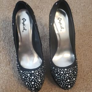 Rhinestone heels